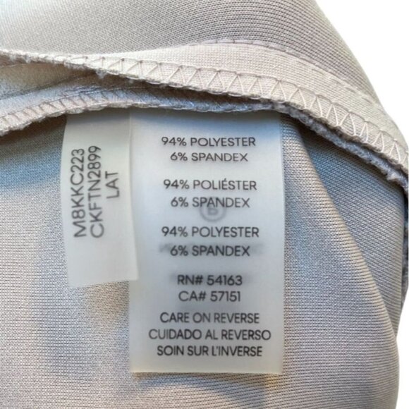 Calvin Klein High Waist Cigarette Pant Beige Cream Tapered Leg Women 10 - Picture 7 of 11